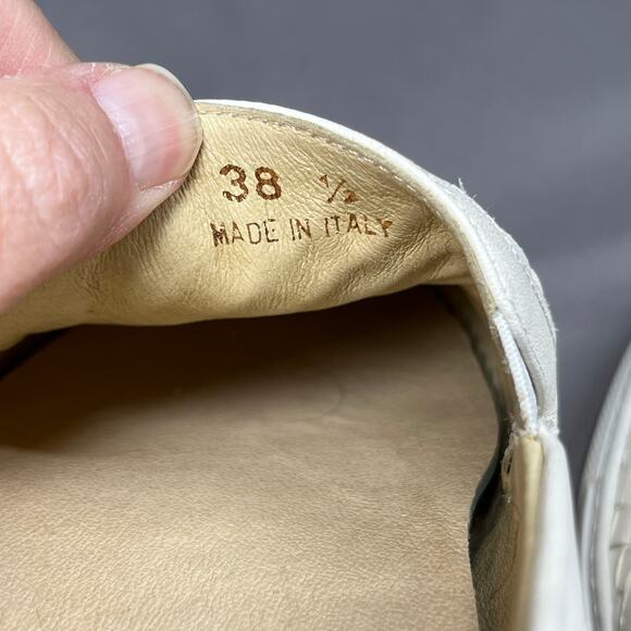 M. Gemi Sneakers Womens 7.5 The Cerchio Due Woven Nubuck Slip-on  Italian Made - Picture 8 of 13